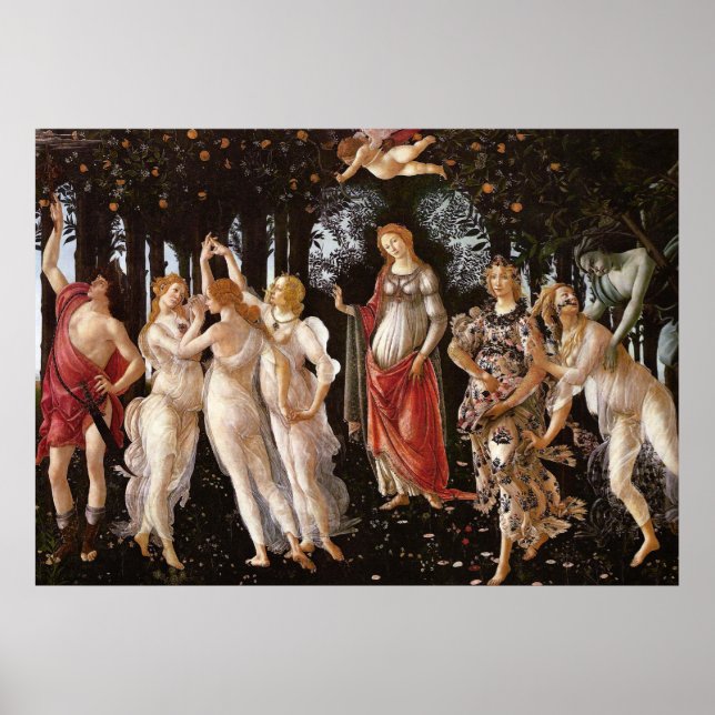 Primavera, Botticelli Poster (Framsidan)