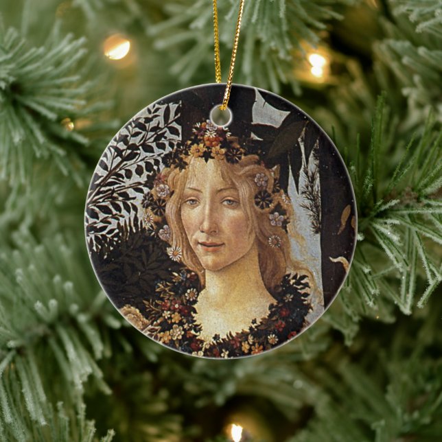 Primavera, detaljuppgifter om Floran av Sandro Bot Julgransprydnad Keramik (Träd)