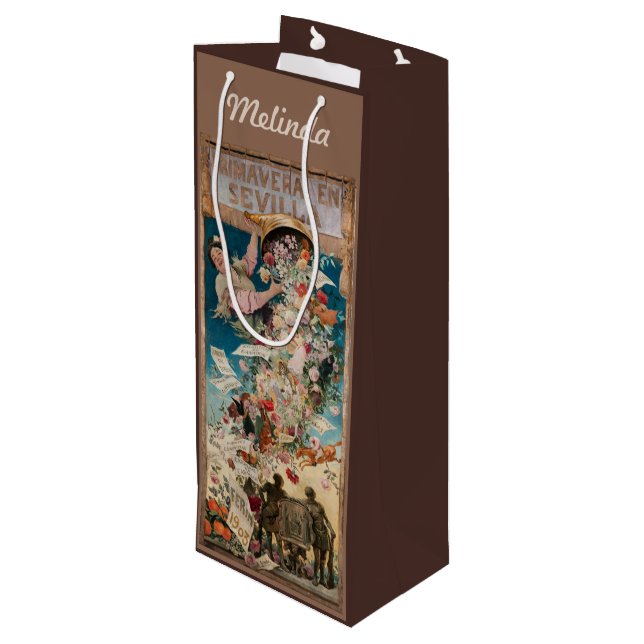 "Primavera en Sevilla"-vin-presentsäck (Baksidan Vinklad)