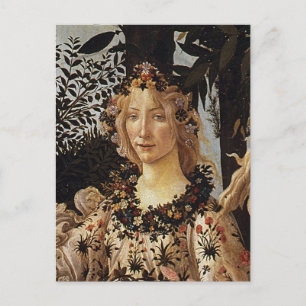 Primavera, Flora detalj av Sandro Botticelli Vykort