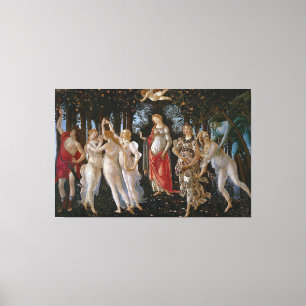 Primavera från Sandro Botticelli (c 1470-80) Canvastryck