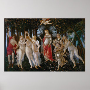 Primavera från Sandro Botticelli (c 1470-80) Poster