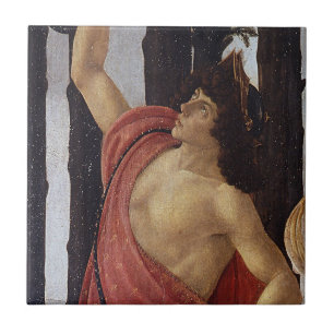 Primavera, Merkurius detalj av Sandro Botticelli Kakelplatta