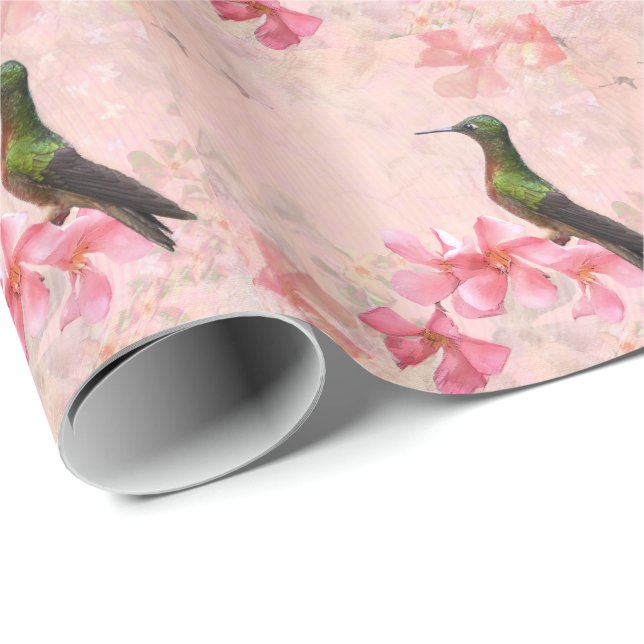 Primavera Rosa Wrapping Papper Presentpapper (Rullad Hörn)