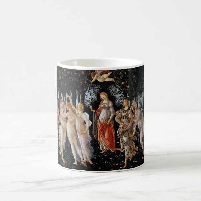 Primavera, Sandro Botticelli, 1482 Kaffemugg (Center)