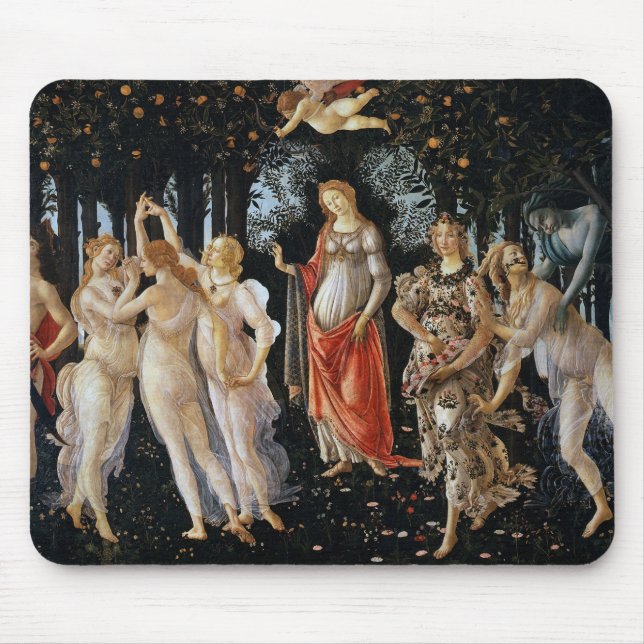 Primavera, Sandro Botticelli, 1482 Musmatta (Framsidan)