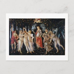 Primavera, Sandro Botticelli, 1482 Vykort