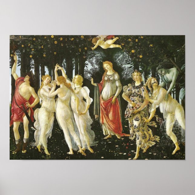 Primavera, Sandro Botticelli Fine Art Poster (Framsidan)