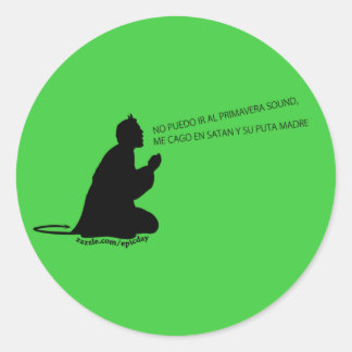 Primavera Sound Pegatina/Sticker (style 2) Runt Klistermärke