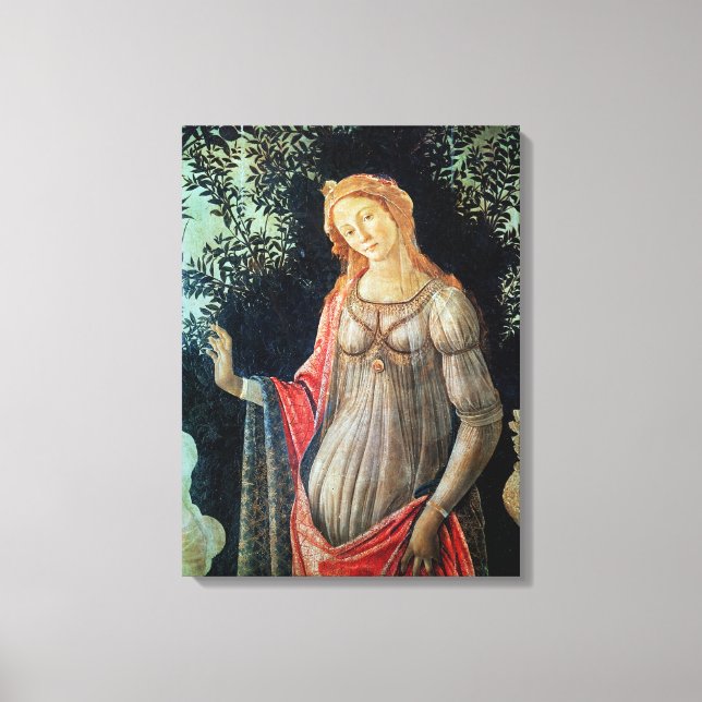 Primavera, uppgift om Venus, 1478 Canvastryck (Framsida)