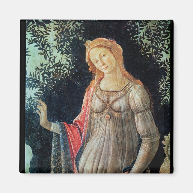 Primavera, uppgift om Venus, 1478 Magnet (Framsidan)