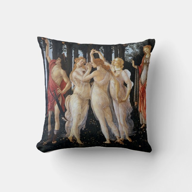 Primavera (uppgift), Sandro Botticelli, 1482 Kudde (Framsida)