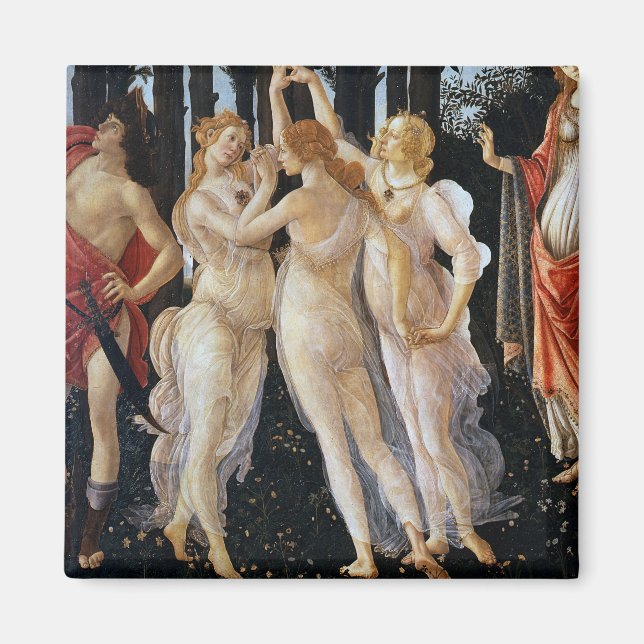 Primavera (uppgift), Sandro Botticelli, 1482 Magnet (Framsidan)