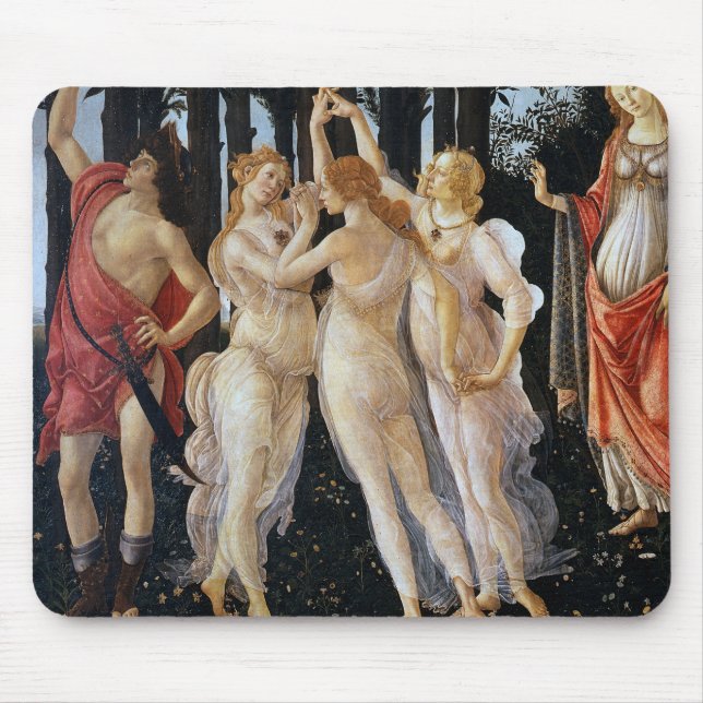 Primavera (uppgift), Sandro Botticelli, 1482 Musmatta (Framsidan)