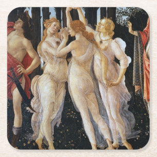 Primavera (uppgift), Sandro Botticelli, 1482 Underlägg Papper Kvadrat