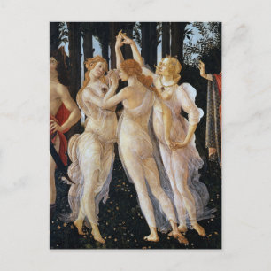 Primavera (uppgift), Sandro Botticelli, 1482 Vykort