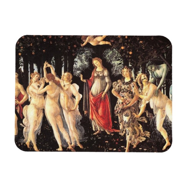 Primavera / Vår Allegory av Botticelli Magnet (Horisontell)