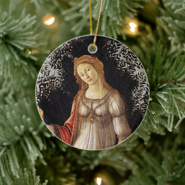 Primavera, Venus detalj av Sandro Botticelli Julgransprydnad Keramik (Träd)