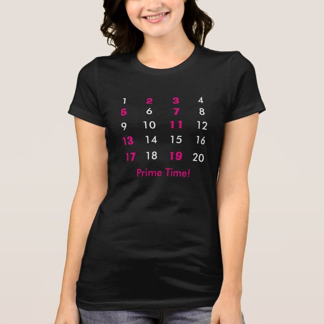Prime Time Math Tshirt Tee (Framsida)