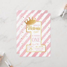 Primer cumpleaños de la Princesa Inbjudningar