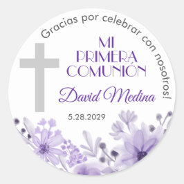 Primera Comunion Gifts and Favors First Communion Runt Klistermärke