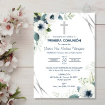 Primera Comunion-inbjudan, första Heligan, kommuni