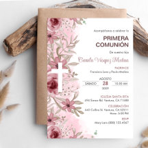 Primera Comunion-inbjudan, första Heligan, kommuni