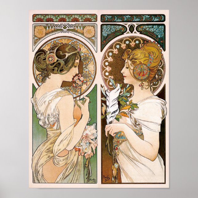 Primerer och ludd, Mucha Poster (Framsidan)