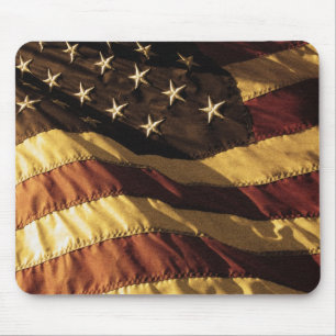 Primitiv amerikanska flaggan Mousepad Musmatta