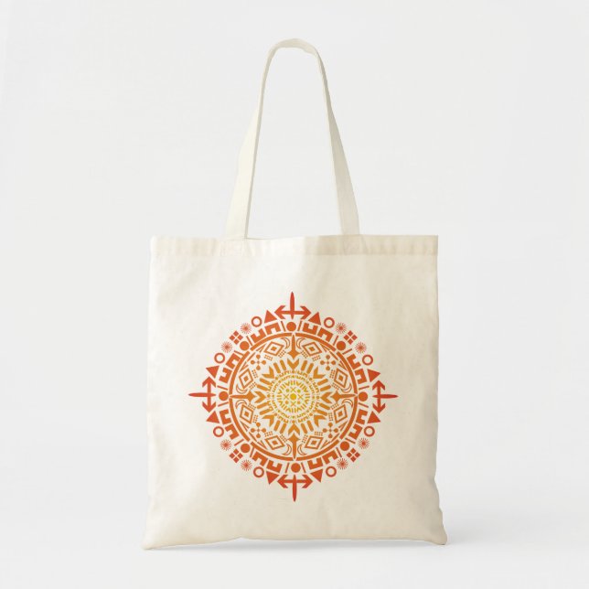 Primitiv Art-Sol Tote bags Tygkasse (Framsidan)