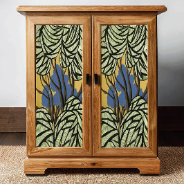 Primitiv avsvärtning av Stil och Träd och Löv