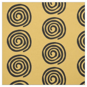 Primitiv design för spiral konst för petroglyph tyg