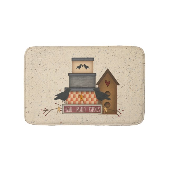 Primitiv Faith Family Friends Bath Mat Badrumsmatta (Framsidan)