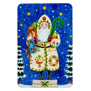 PRIMITIV FOLKART BALTIMORE QUILT PAPPA JUL MAGNET