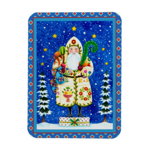 PRIMITIV FOLKART BALTIMORE QUILT PAPPA JUL MAGNET