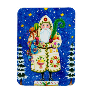 PRIMITIV FOLKART BALTIMORE QUILT PAPPA JUL MAGNET
