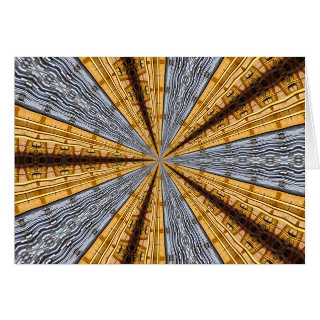 Primitiv futuristiska hälsningskort (Framsidan Horizontal)