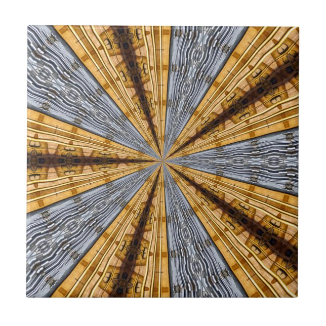 Primitiv futuristiska kakelplatta (Framsidan)