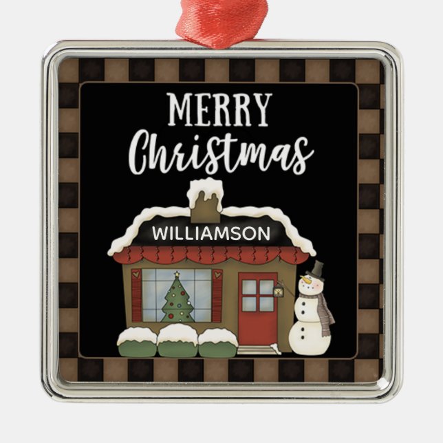 PRIMITIV GOD JUL COTTAGE NAMN JULGRANSPRYDNAD METALL (Framsidan)