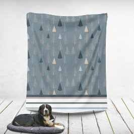 Primitiv Gräs på Grått Fleecefilt