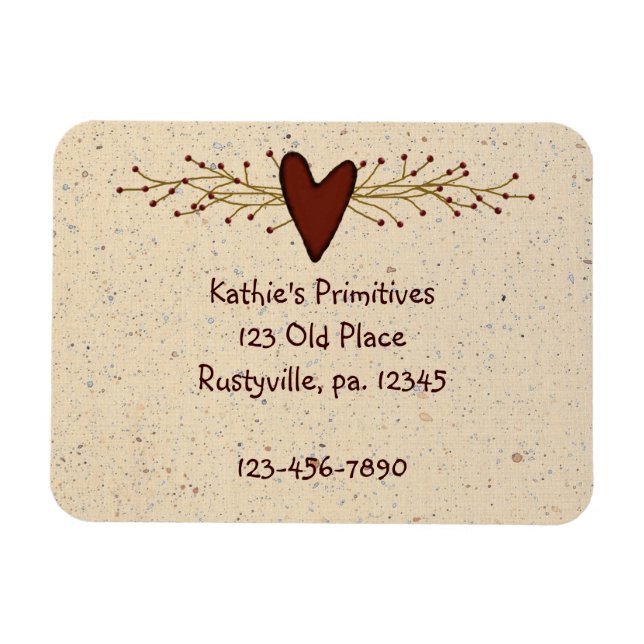 Primitiv Heart Premium Magnet (Horisontell)