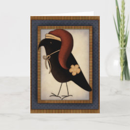 Primitiv juldesign, Helgdag-kort för Kråka Helgkort