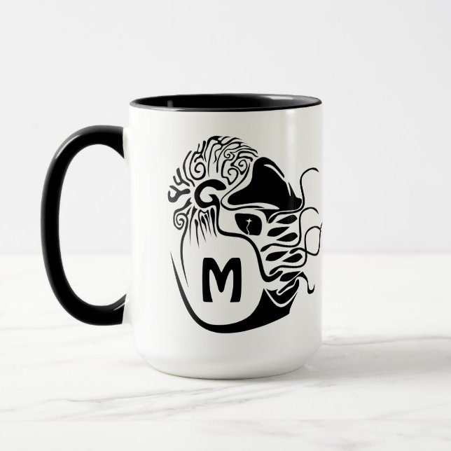 Primitiv kamrat Nautilus Monogram Mugg (Vänster)