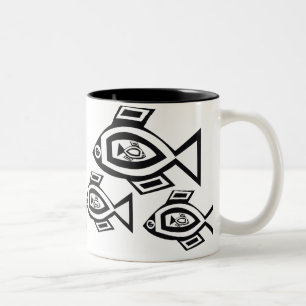 Primitiv konst Mugg