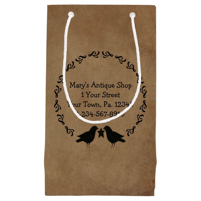 Primitiv Kråka Circle Gift Bag (Framsidan)