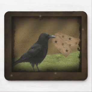 Primitiv kråkahängningmärkre Mousepad Musmatta