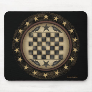 Primitiv kråkaschackbräde Mousepad Musmatta