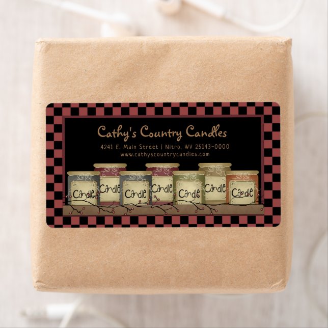 Primitiv Land Candles & Pip Berries Shipping Fraktsedel (Insitu)