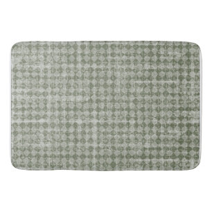Primitiv Land Oliv grönt diamanter Bath Mat Badrumsmatta