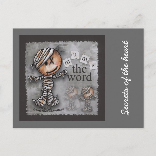 Primitiv mamma-Morsa i Ord Vykort (Framsida)